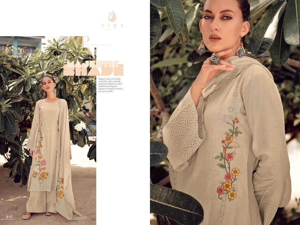 Aiqa Alfaz Casual Wear Wholesale Printed Salwar Suits Catalog